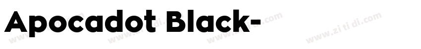 Apocadot Black字体转换